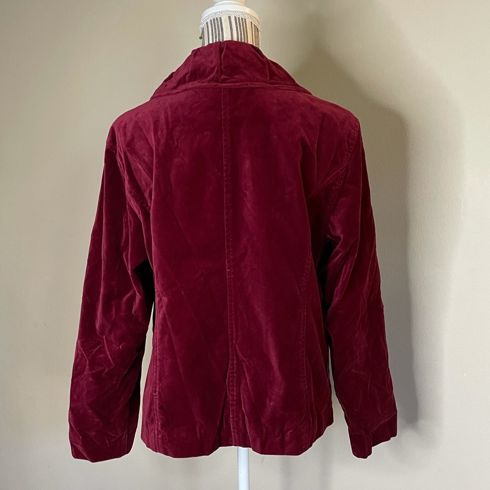 CHICO’s single breasted velour jacket blazer 2 - Picture 4 of 14